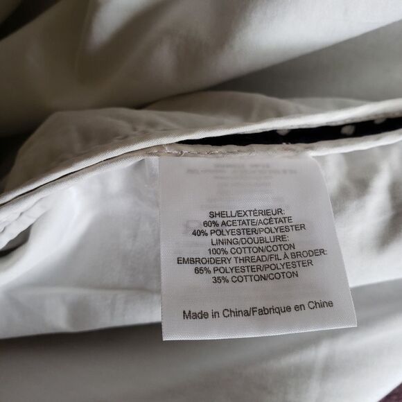 Tory Burch Runway Strappy Eyelet Shift Dress Summer Women's Size 8 Brown Blue - Picture 11 of 14